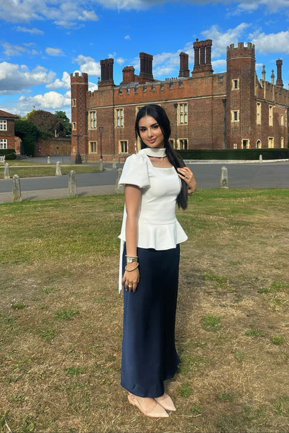 Short Sleeves Flared Top