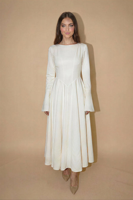The White Swan Dress - Cotton Blend