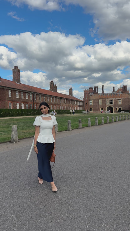 Short Sleeves Flared Top